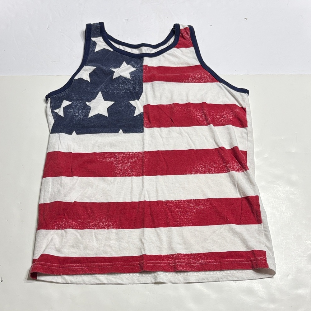City Streets Red, White, and Blue Star Tank Top